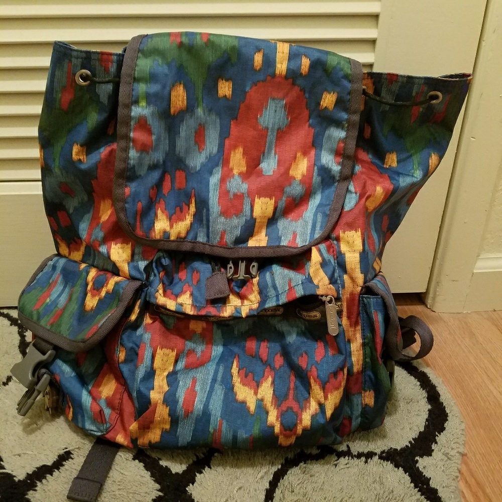 LeSportsac Voyager Backpack (ikat design)